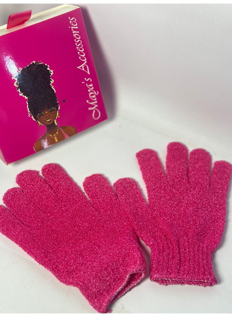 2PCS Exfoliating Gloves - Spa Massage Body Scrubber Cleaner Gloves - Image 3