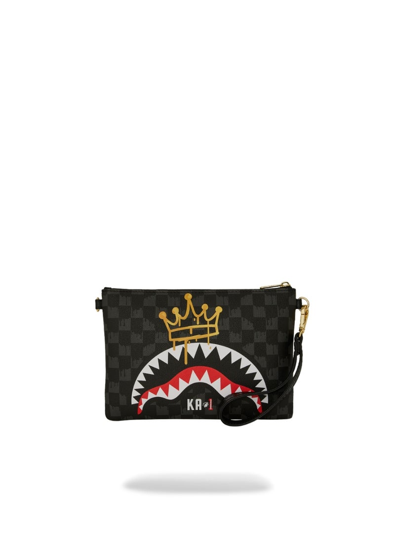 SPRAYGROUND CROWN DRIP CHECK x KA1 CLUTCH BLACK - Image 3