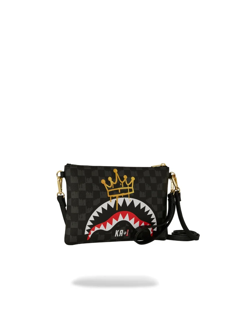 SPRAYGROUND CROWN DRIP CHECK x KA1 CLUTCH BLACK