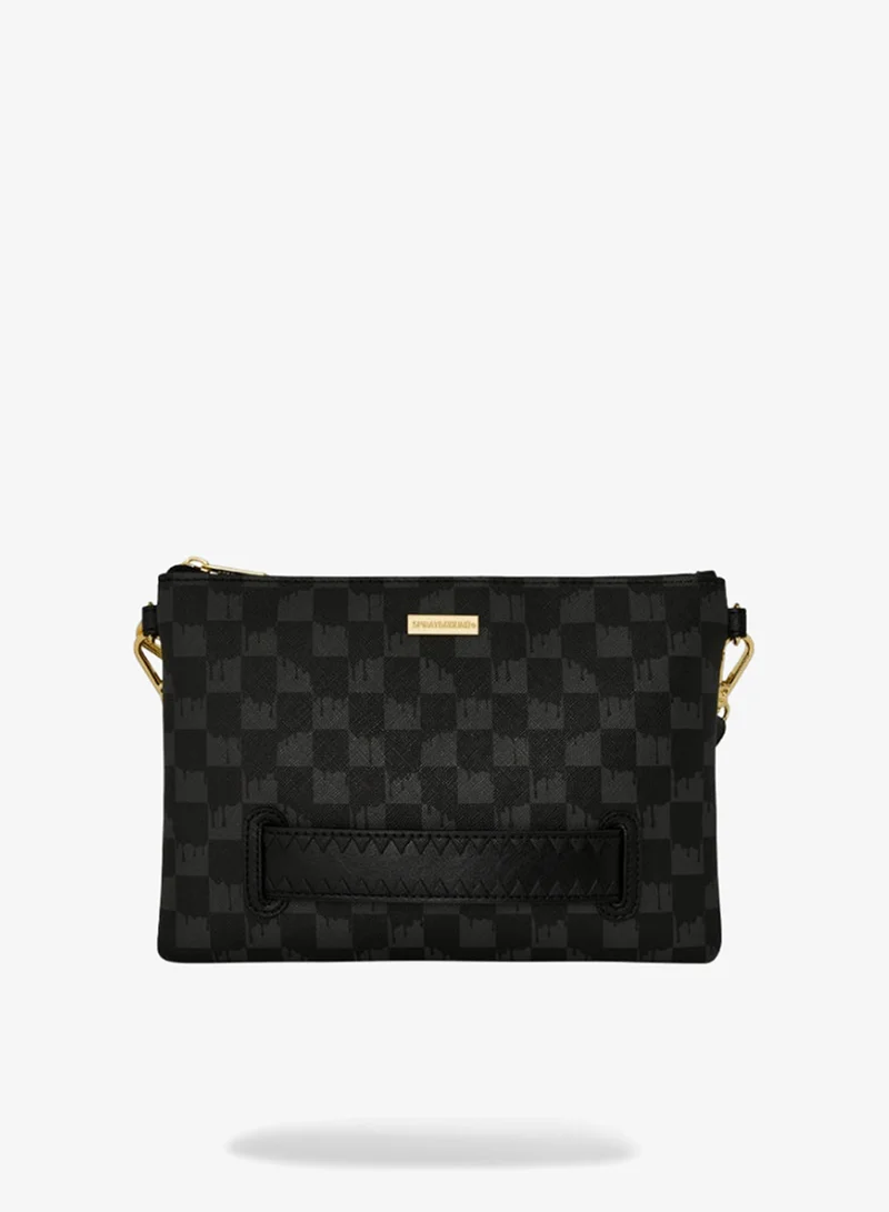 SPRAYGROUND  CROWN DRIP CHECK x KA1 CLUTCH BLACK  | Best Price UAE