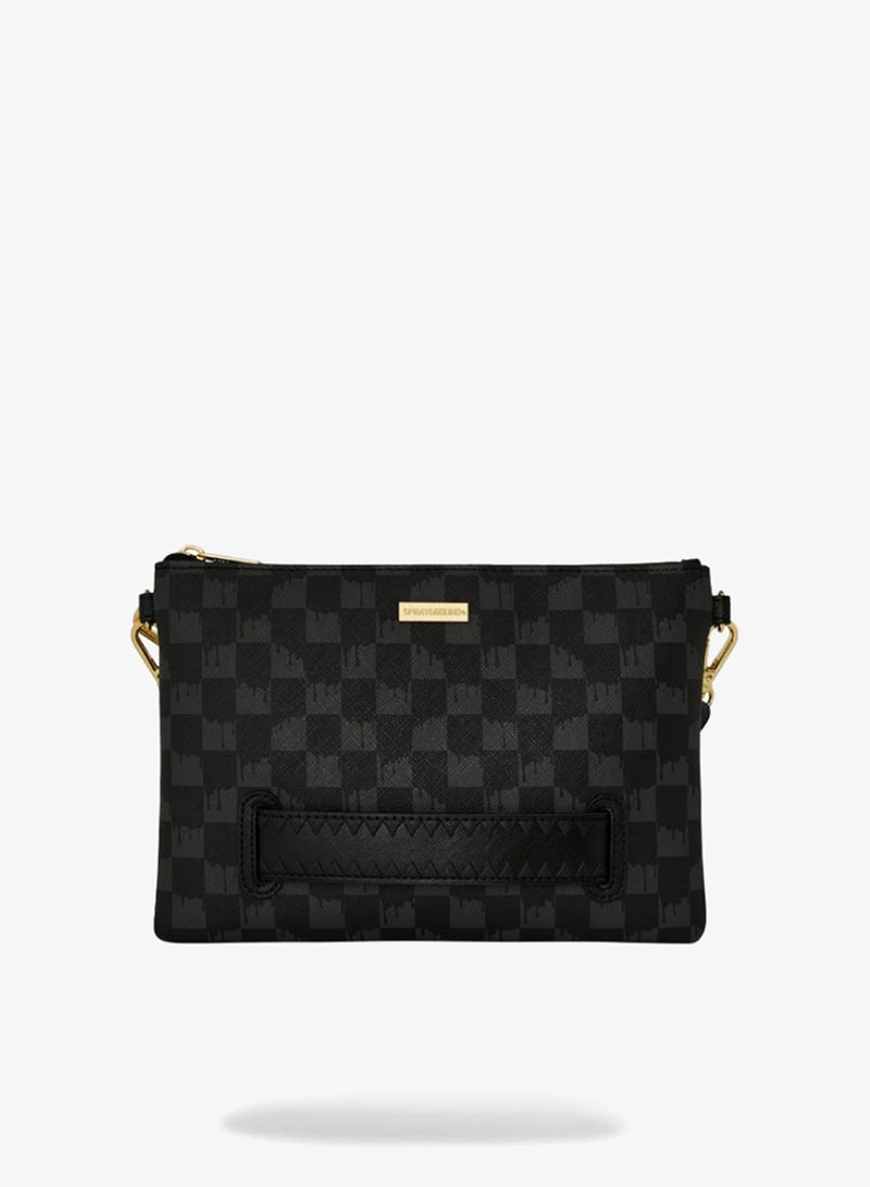 SPRAYGROUND CROWN DRIP CHECK x KA1 CLUTCH BLACK - Image 4
