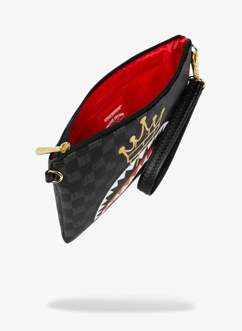 SPRAYGROUND  CROWN DRIP CHECK x KA1 CLUTCH BLACK  | Best Price UAE