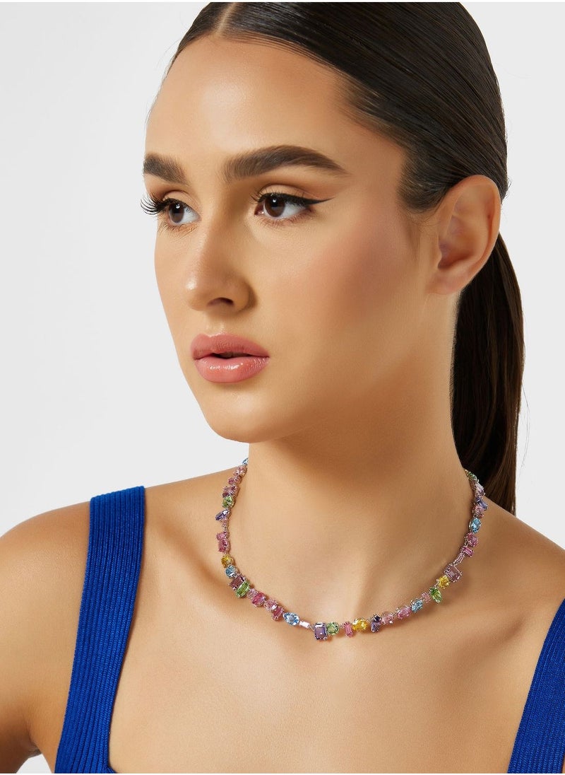 سواروفسكي قلادة مرصعة بالأحجار الملونة - Image 5