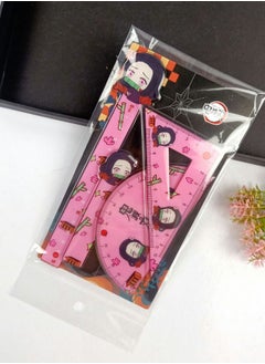 Y&D 4 Pcs Epoxy Math Tool Plastic Cartoon Ruler Sets, Includes Straight  - Image 2