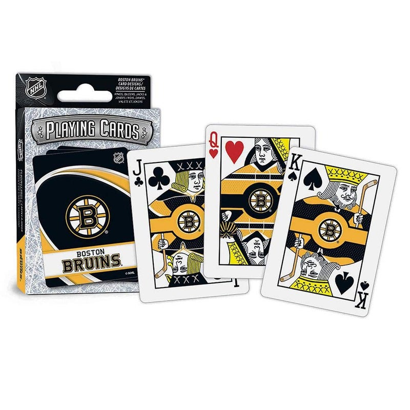MasterPieces Family Games - NHL Boston Bruins Playing Cards - Officially Licensed Playing Card Deck for Adults  Kids  and Family  2.5"" x 3.5""