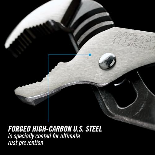 Channellock 442 Tongue and Groove Pliers, 12 In, Black, Blue, Silver - Image 5