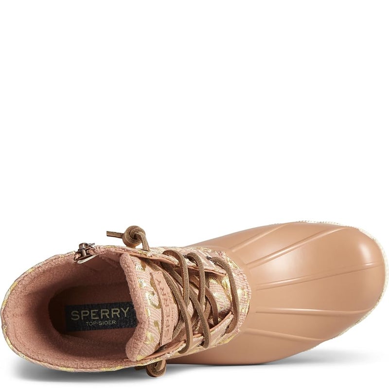Sperry Women's Saltwater Seasonal Rain Boot, Rose Leopard, 7.5 - Image 5