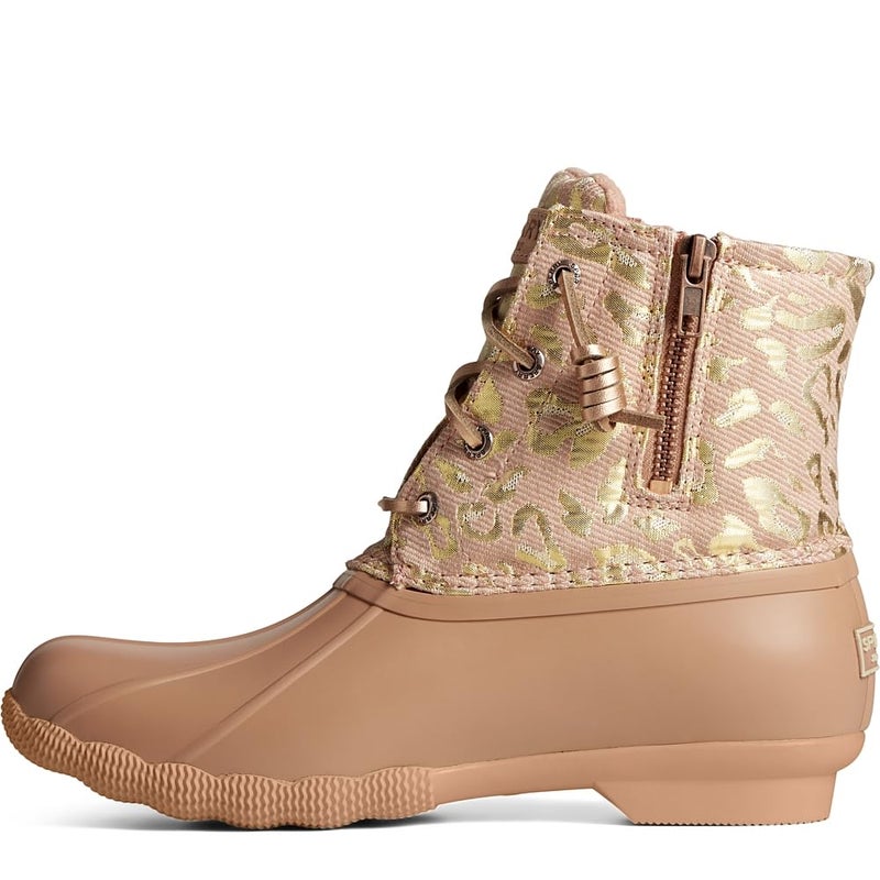 Sperry Women's Saltwater Seasonal Rain Boot, Rose Leopard, 7.5 - Image 4