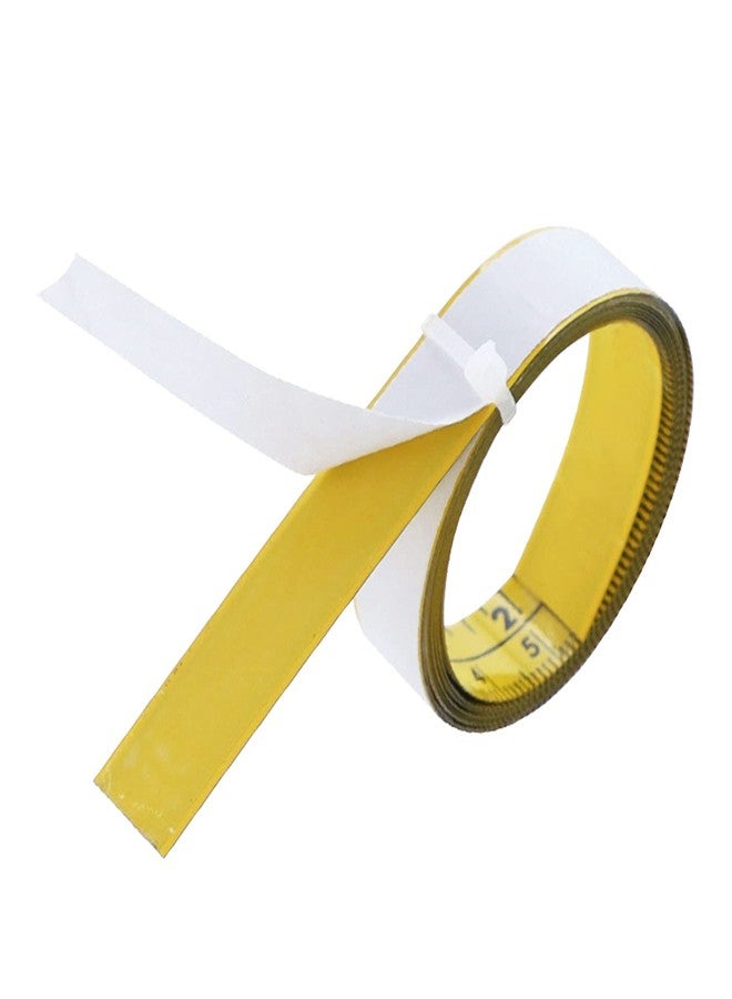 heyous Metal Measuring Tape Self-Adhesive T-Track Scale Woodworking Measuring Tools 3 Meter Long 13mm Wide (Left-Right Reading) - Image 2
