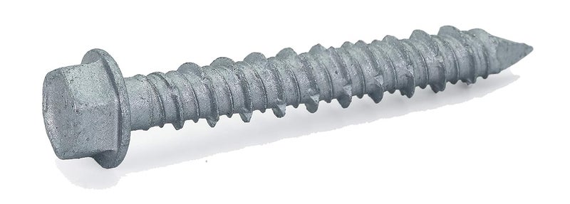 CONFAST 1/4" x 1-3/4" Concrete Screws 410 Stainless Steel Hex with Concrete Drill Bit for Anchoring to Masonry, Block or Brick (50 per Box) - Image 1
