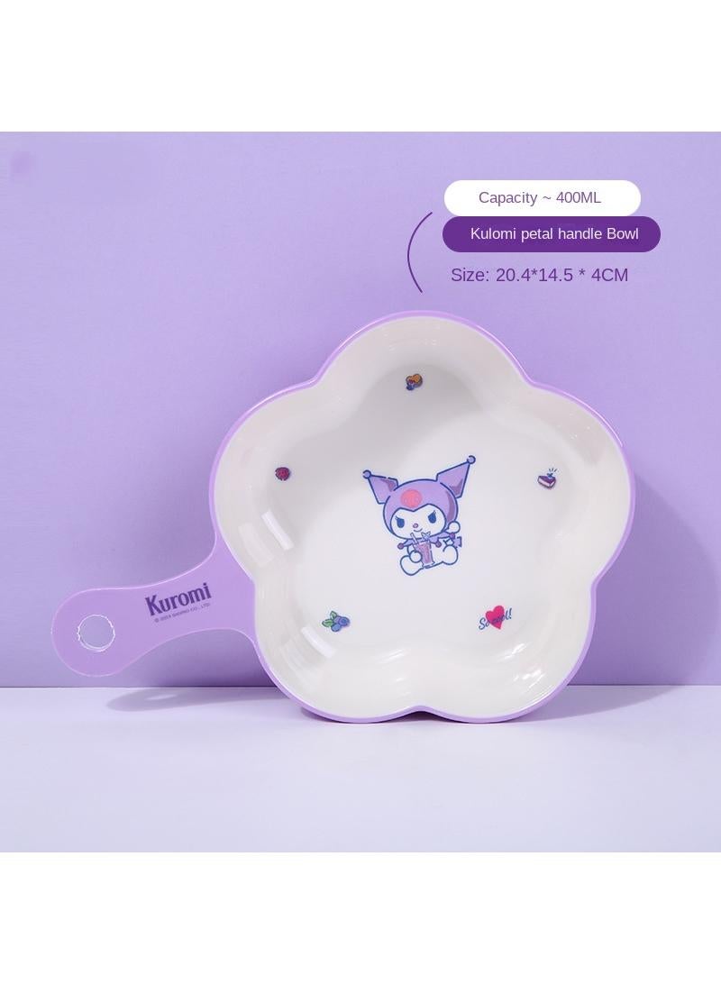 General Kuromi  Printed Petal Bowl With Handle 400ml  - Image 1