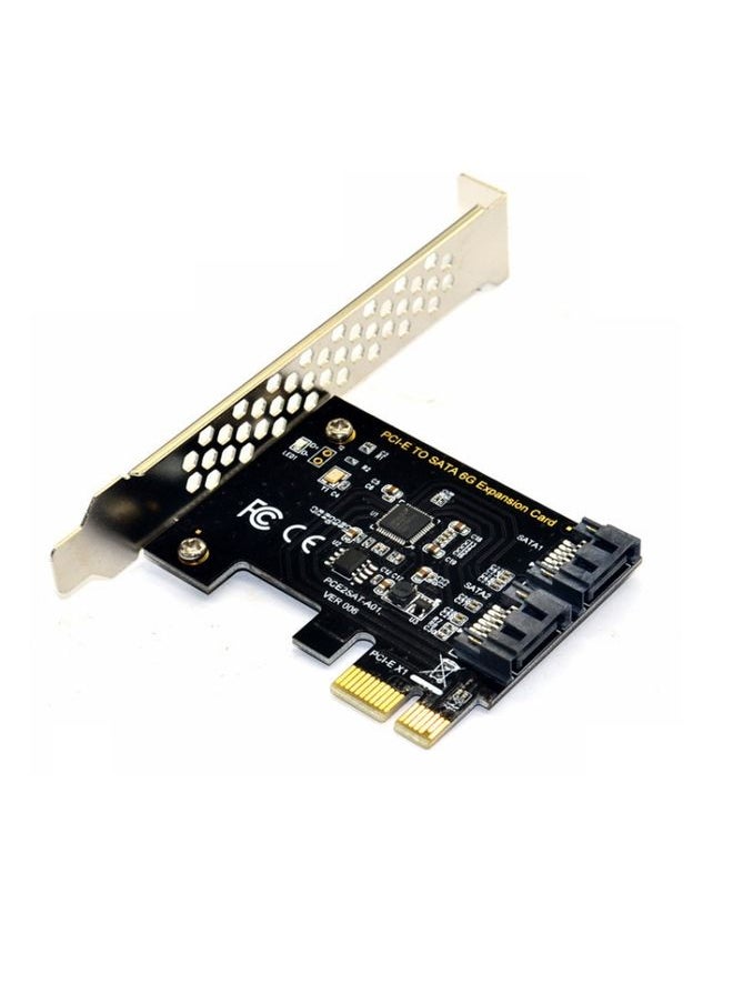 BURAQ PCE2SAT-A01 PCI-E 1X To SATA3.0 Expansion Card 6 Gbps Transfer Card  - Image 1