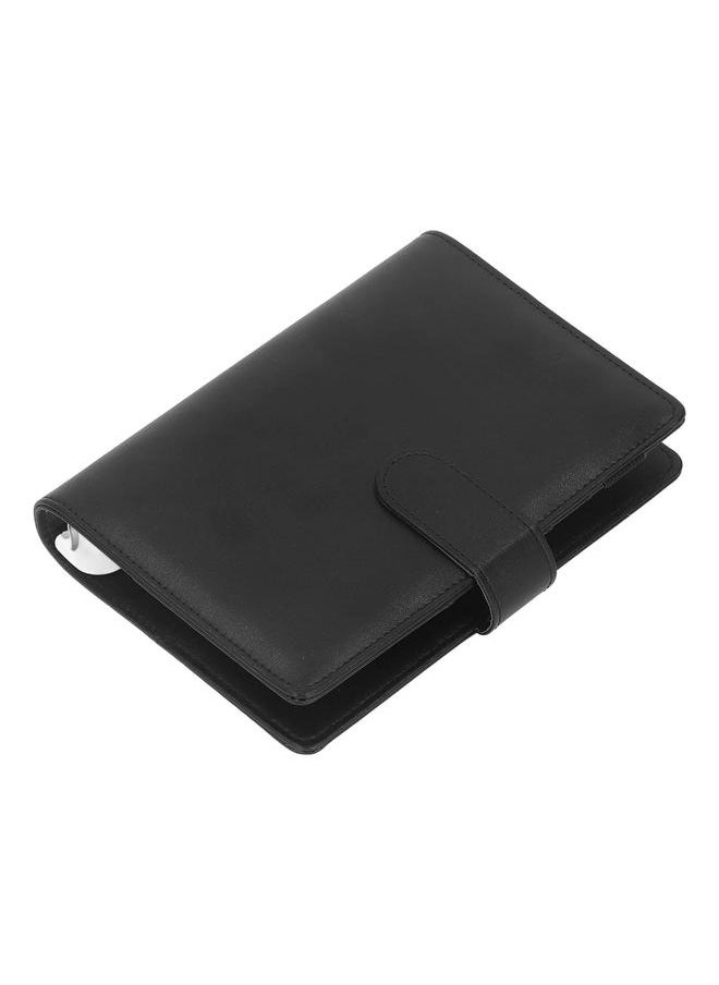 Thoraya - A6 Budget Binder Portable PU Leather Cover A6 Binder Planner with Zipper Bag Label Paper for Office School - Image 1