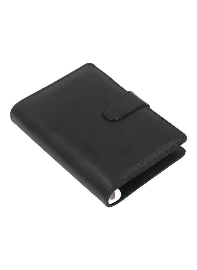 Thoraya - A6 Budget Binder Portable PU Leather Cover A6 Binder Planner with Zipper Bag Label Paper for Office School - Image 1