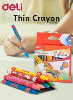 Wax Crayons 12 Colour Multicolour
