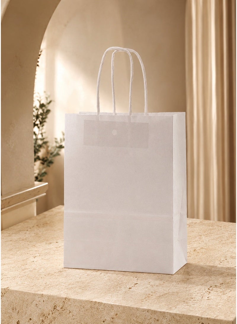 Durable Reusable Paper Gift Bags with Carry Handles, Size 16×8×22cm, Pack of 12, Multipurpose Gift Totes for Ramadan, Eid, Wedding & Daily Small Gifts - Image 5
