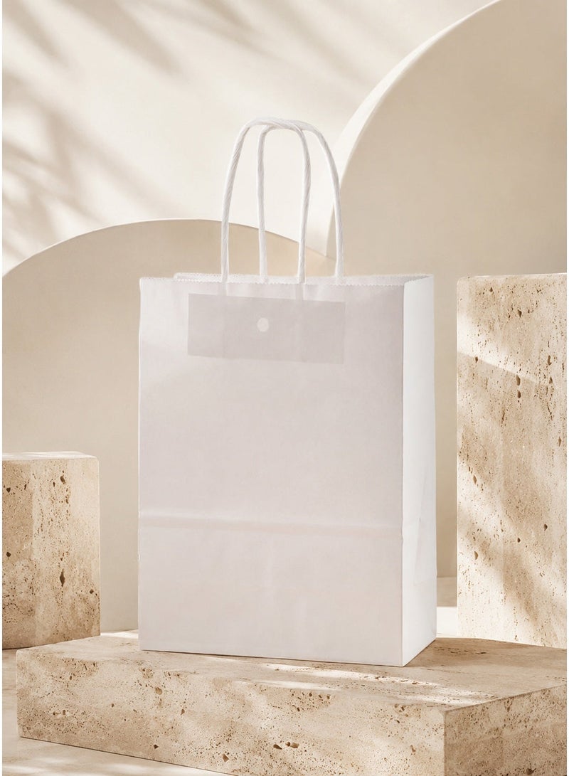 Durable Reusable Paper Gift Bags with Carry Handles, Size 16×8×22cm, Pack of 12, Multipurpose Gift Totes for Ramadan, Eid, Wedding & Daily Small Gifts - Image 2