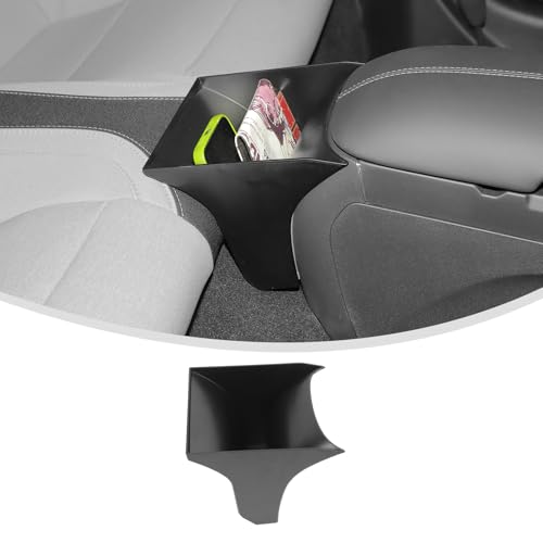 Linskip Back Seat Console Organizer for Ford Mustang Ecoboost GT Dark Horse 2024 2025 2026 Storage Box Between Rear Seat and Center Console for Mustang Interior AccessoriesBlack - Image 1