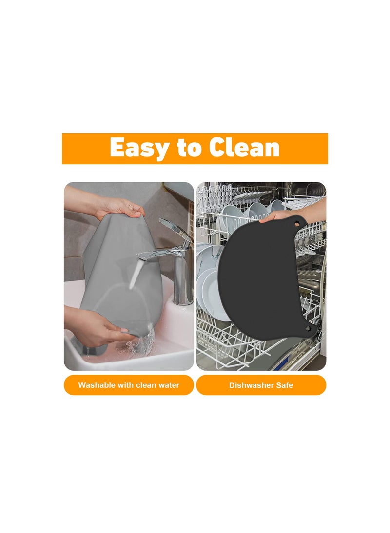 SYOSI Silicone Slow Cooker Liners, Reusable Slow Cooker Cooking Bags Fit 3-8.5 Quarts for Oval or Round Pot Slow Cooker, Leakproof & Easy Clean Bags Liners, Kitchen Accessories (Black+Gray)(2 Pack) - Image 5