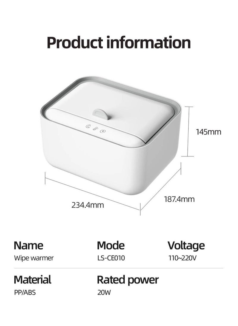 CONOYAR Baby Wipe Warmer With 3 Level Surround Temperature Control, Large Capacity Diaper Water Wipes Warmer with LED light for Most Wipe, Towel, Wet Wipe Dispenser Holder Lock in Freshness, White - pzsku/Z44319CFEF7B1E69A2E77Z/45/_/1726358240/a3716498-a227-4e09-a39e-6cc8fee2be45