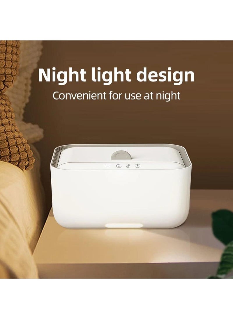 CONOYAR Baby Wipe Warmer With 3 Level Surround Temperature Control, Large Capacity Diaper Water Wipes Warmer with LED light for Most Wipe, Towel, Wet Wipe Dispenser Holder Lock in Freshness, White - pzsku/Z44319CFEF7B1E69A2E77Z/45/_/1726358251/9a9a333f-375d-41ff-824d-33edab38c542