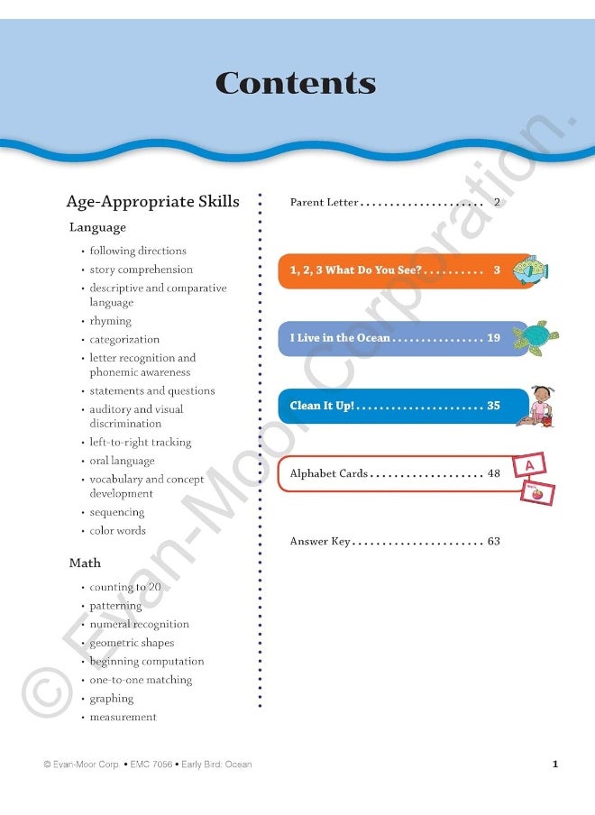 Early Bird: Ocean, Age 4 - 5 Workbook  - Image 3