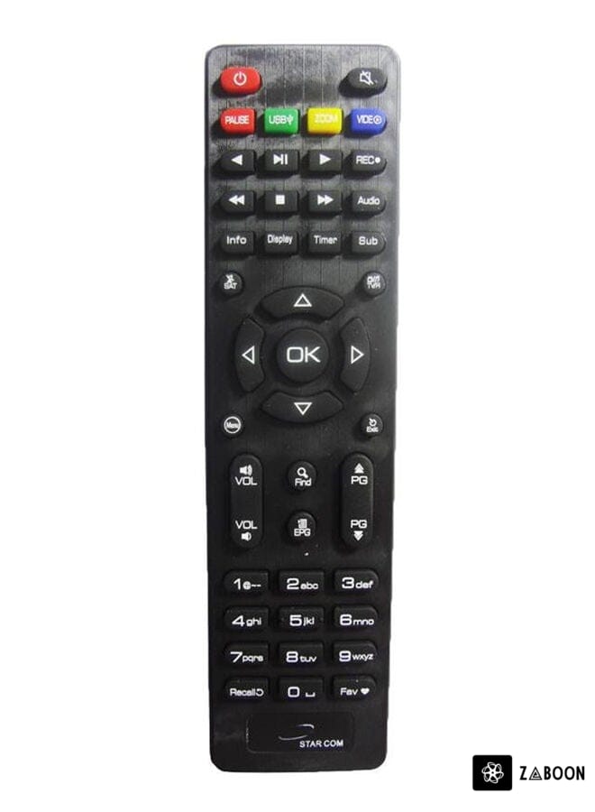 Zaboon Remote Control For Com Hd Receiver Black