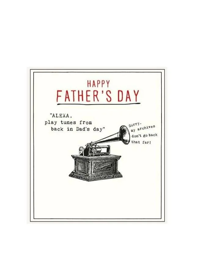 بيجمينت Alexa, Play Tunes Back In Dad's Day Greeting Card