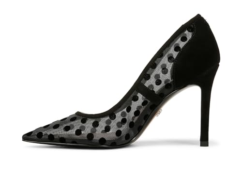 Sam Edelman Women's Hazel Mesh Pump Black Polka Dot 5 Medium - Image 4