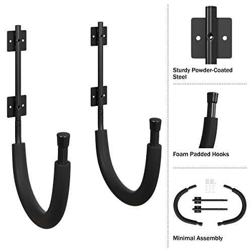 RAD Sportz Kayak Storage Rack - Kayak Wall Mount Hangers with 100lb Capacity for Paddleboards, Surfboards, or Snowboards - for Garage or Shed by Rad Sportz - Image 5
