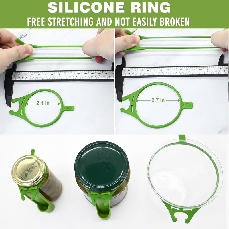 PROCHOP 2 Pack Pickle Fork Pickle Grabber Tool-Pickle Picker for the jar Green, 6.7x2.9x1.2 inch, ZL113 - Image 5