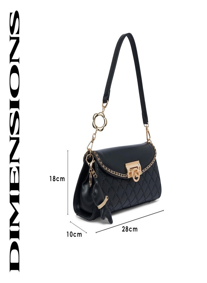 Akiki London Women's Harold 28 Flap Sling Bag with Dog Charm - Image 3