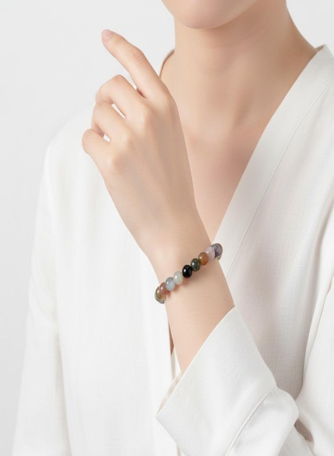 AVIKA Natural Bloodstone (Heliotrope) Beads Bracelet For Chakra Healing - Image 4