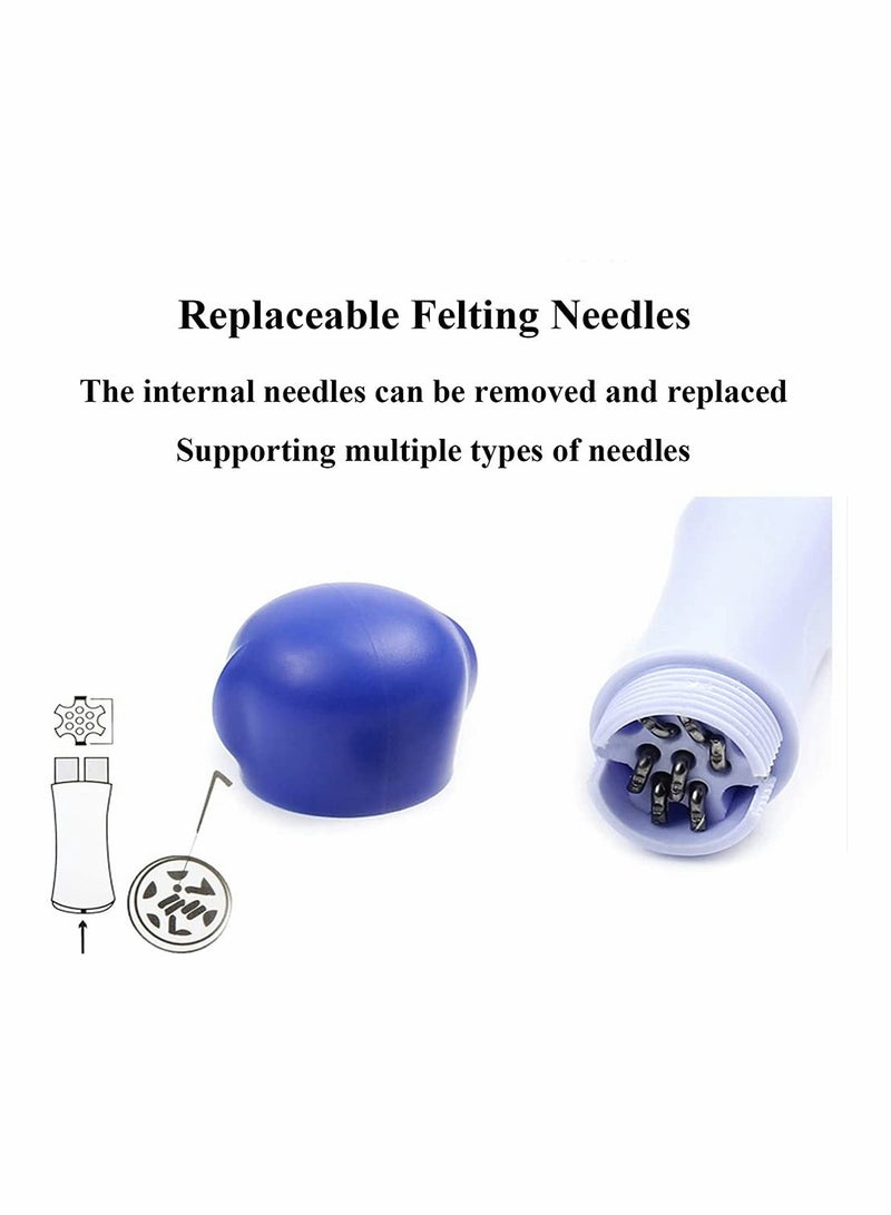 KASTWAVE Needle Felting, Felting Needle Tool with 7 Needles, Needle Felting Stitch Punch Tool, Wool Felt Needle Tools, Felting Starter Kit for DIY Patchwork and Craft, Make Beautiful Felt Animals - Image 2