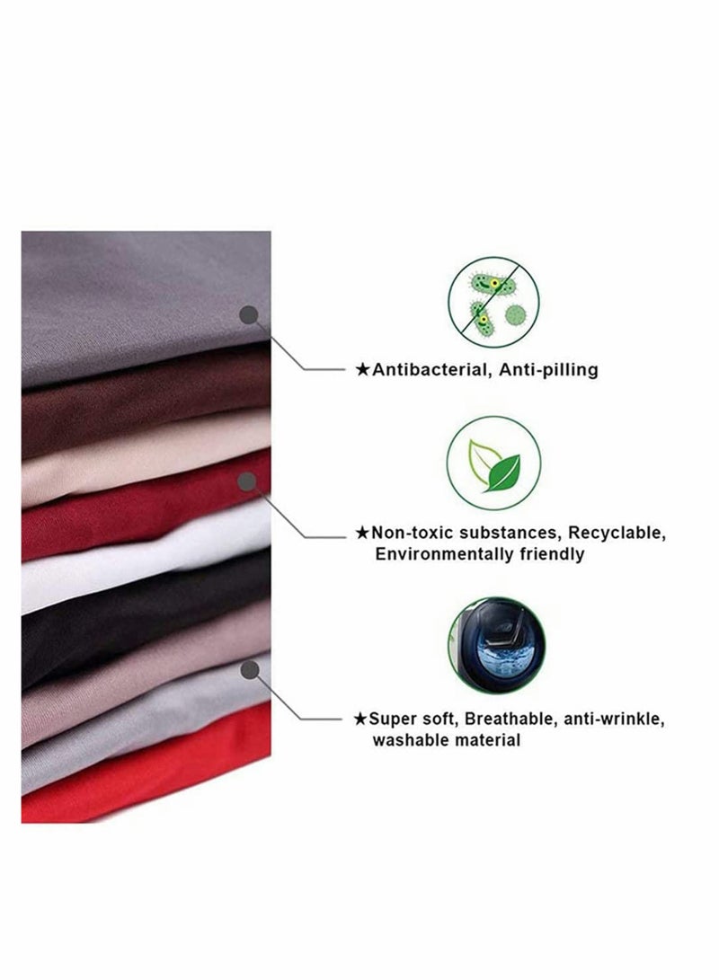 SYOSI أغطية كراسي لغرفة الطعام، قابلة للتمدد من سباندكس قابلة للإزالة والغسل، مضادة للغبار، غطاء مقعد، واقي للفندق، المكتب، الحفل، حفل الزفاف، مجموعة من 2، كاكي قهوة - Image 5