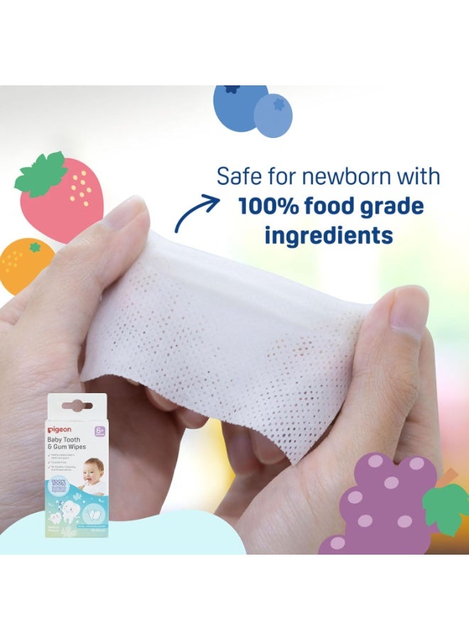 pigeon Baby Tooth & Gum Wipes Natural Flavor Colouring and Preservatives, Natural Flavor, 20 Pieces - Image 3