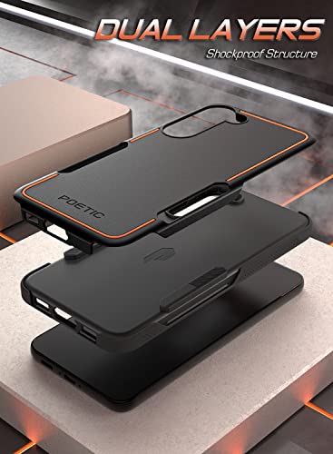 Poetic Neon Series Case Designed for Samsung Galaxy S23 Plus 5G 6.7 inch, Dual Layer Heavy Duty Tough Rugged Lightweight Slim Shockproof Protective Case 2023 New Cover for Galaxy S23+ 5G, Black - Image 3