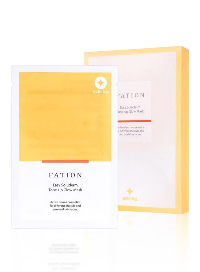 Fation Easy Soluderm Waterfull Barrier Mask [5EA] (Tone-up Glow) - Image 1
