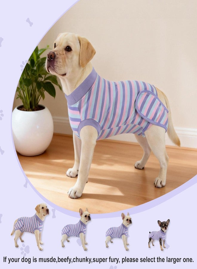 GLIDESMOOTH Recovery Suit for Dogs, Soft and Comfortable Dog Onesie, Post-Surgery Protection, X-Large, Purple - Image 5