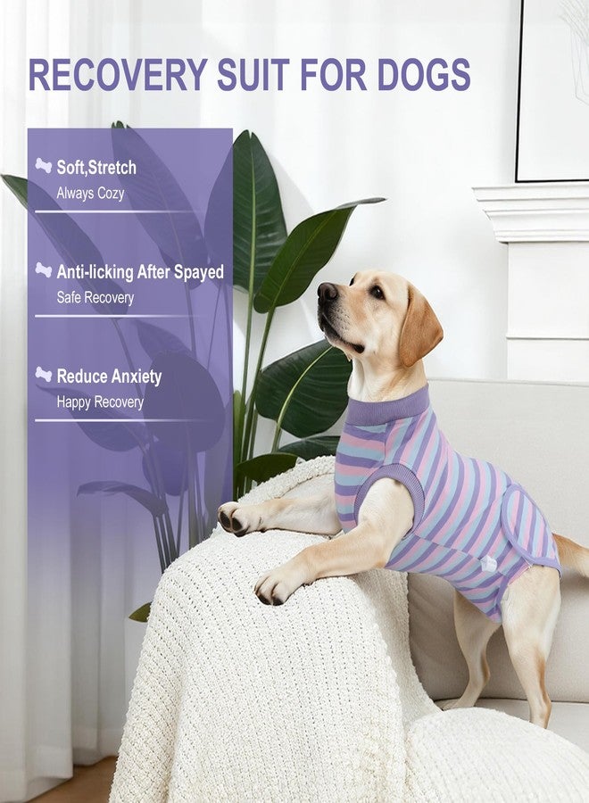 GLIDESMOOTH Recovery Suit for Dogs, Soft and Comfortable Dog Onesie, Post-Surgery Protection, X-Large, Purple - Image 2