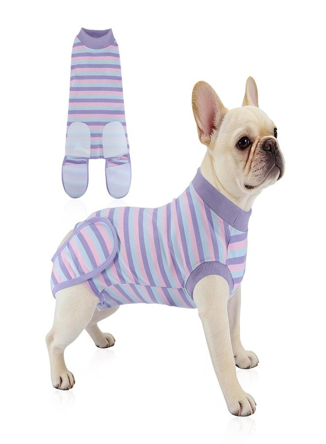 GLIDESMOOTH Recovery Suit for Dogs, Soft and Comfortable Dog Onesie, Post-Surgery Protection, X-Large, Purple - Image 1