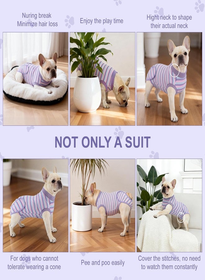 GLIDESMOOTH Recovery Suit for Dogs, Soft and Comfortable Dog Onesie, Post-Surgery Protection, X-Large, Purple - Image 4