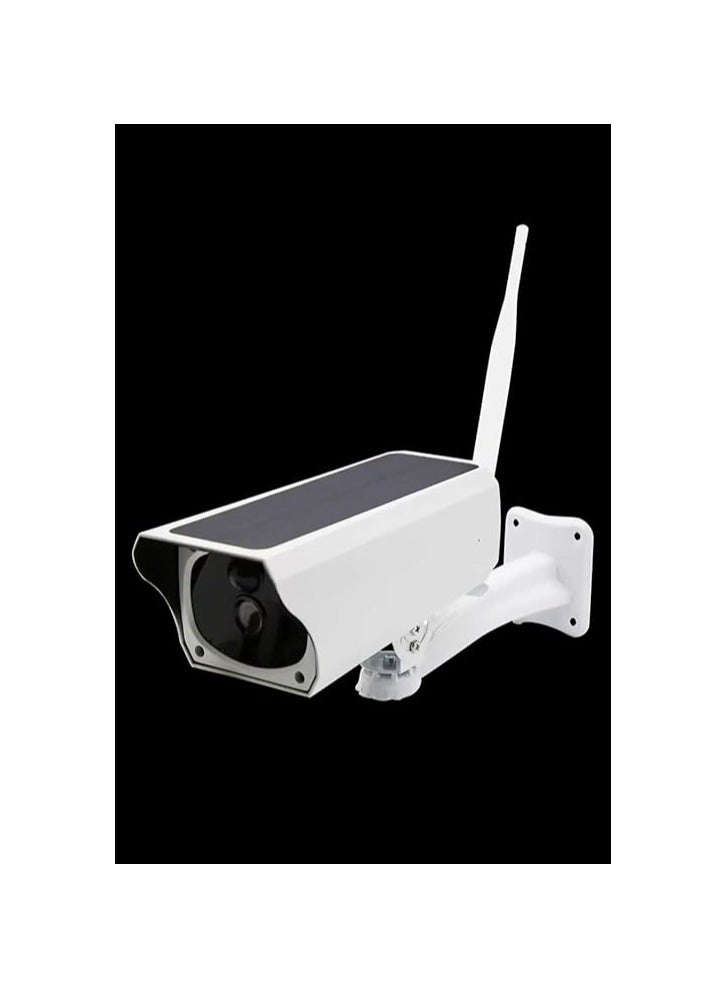 كاميرا مراقبة لاسلكية خارجية تعمل بالطاقة الشمسية – دقة HD 1080P – واي فاي – مقاومة للماء والغبار بتصنيف IP66 – رؤية ليلية 10 متر – كشف حركة – رؤية عن بُعد لأجهزة أندرويد وiOS - Image 2