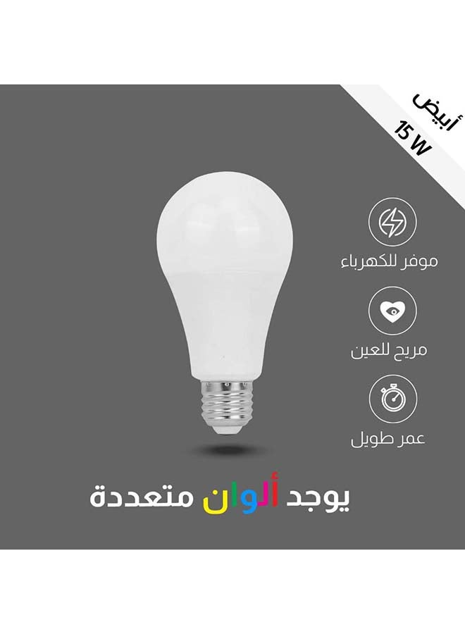 HUMMER | LED Light Bulb | 15W | E27 | 6500K Cool White | 7 × 13.2 cm | For Home and Commercial Lighting | Energy-Saving Lamp - Image 1