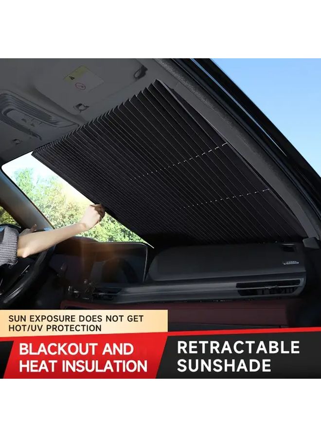 Car Sun Visor Windshield Cover 65.75 X 27.56 Inch Heat Insulation Sunshade For Car Interior Front Window - Image 1