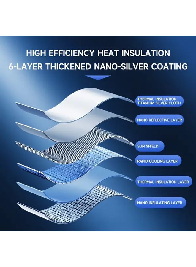 Car Sun Visor Windshield Cover 65.75 X 27.56 Inch Heat Insulation Sunshade For Car Interior Front Window - Image 4