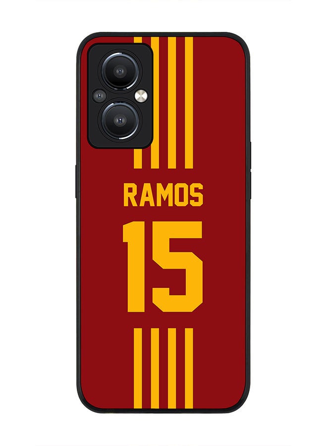 Stylizedd Rugged Black edge case for Reno8 Z 5G / Reno8 Lite 5G / Reno7 Z 5G Slim fit Soft Case Flexible Rubber Edges Anti Drop TPU Gel Thin Cover -Spain-Ramos - Image 1