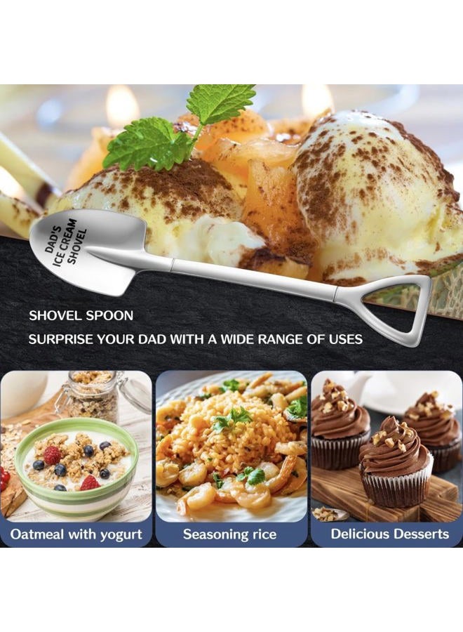 HUINF Father's Day Gifts,Gifts for Dad from Daughter Son,Stainless Steel Ice Cream Shovel for Dad Birthday Christmas Fathers Dad day Gifts - Image 5