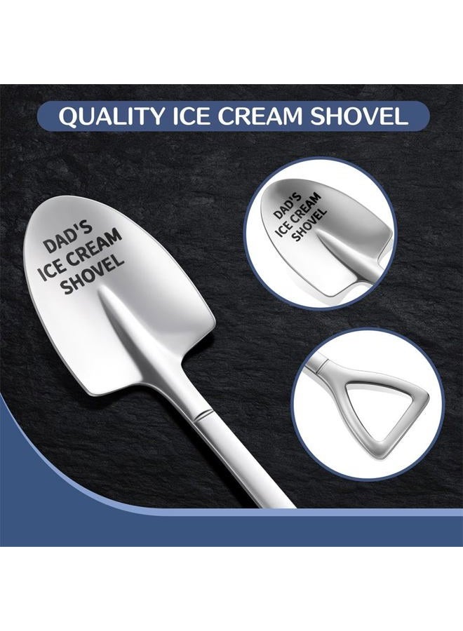 HUINF Father's Day Gifts,Gifts for Dad from Daughter Son,Stainless Steel Ice Cream Shovel for Dad Birthday Christmas Fathers Dad day Gifts - Image 3