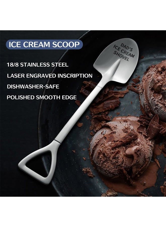 HUINF Father's Day Gifts,Gifts for Dad from Daughter Son,Stainless Steel Ice Cream Shovel for Dad Birthday Christmas Fathers Dad day Gifts - Image 4